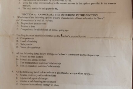 FOUNDATION OF EDUCATION IN GHANA FEB 2020